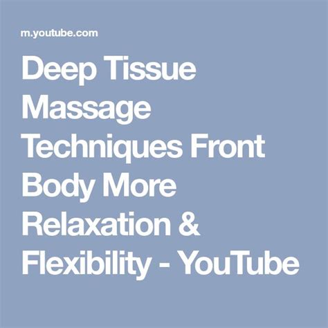 massage videos|Deep Tissue Massage Techniques Front Body More Relaxation .